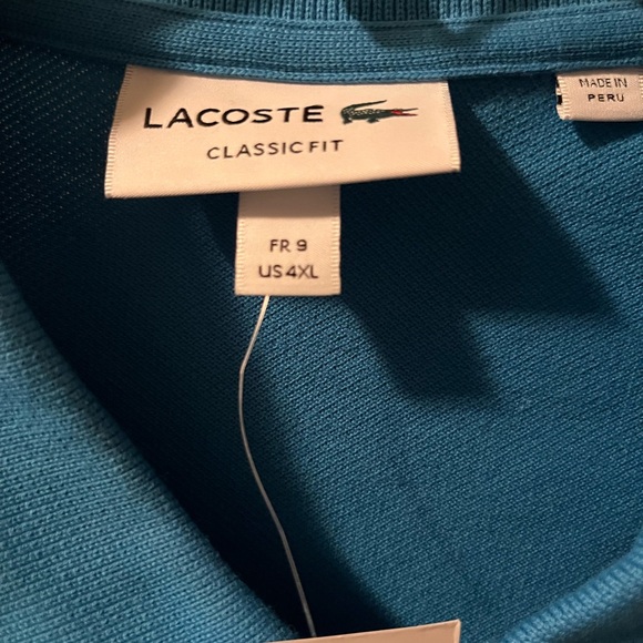 Lacoste Men's Aqua Polo Shirt - Picture 3 of 6